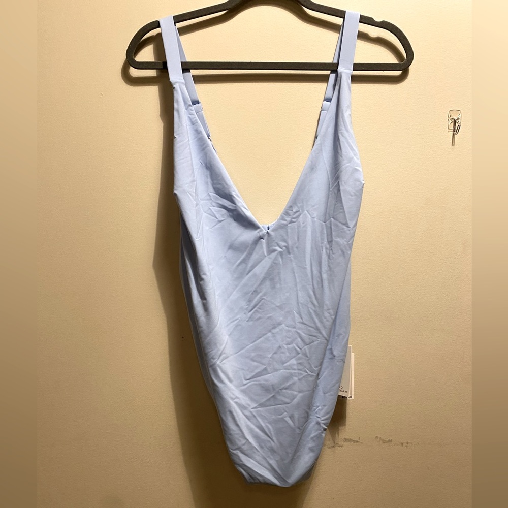 Good American Bathing suit light Blue Super Soft 3XL One Piece Bathingsuits NWT